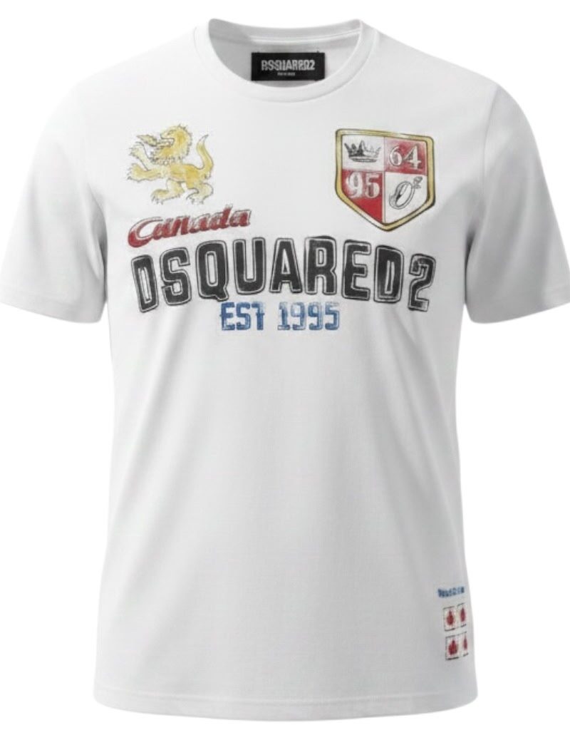T-shirt Dsquared2 Est 1995 bianca