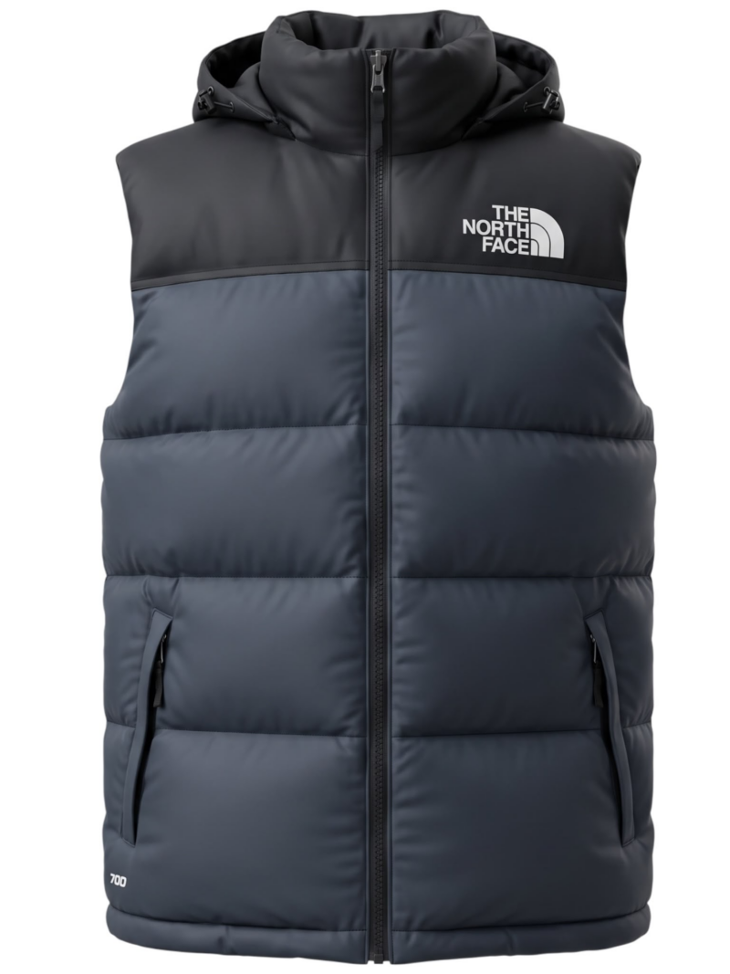 Piumino smanicato The north Face bicolore